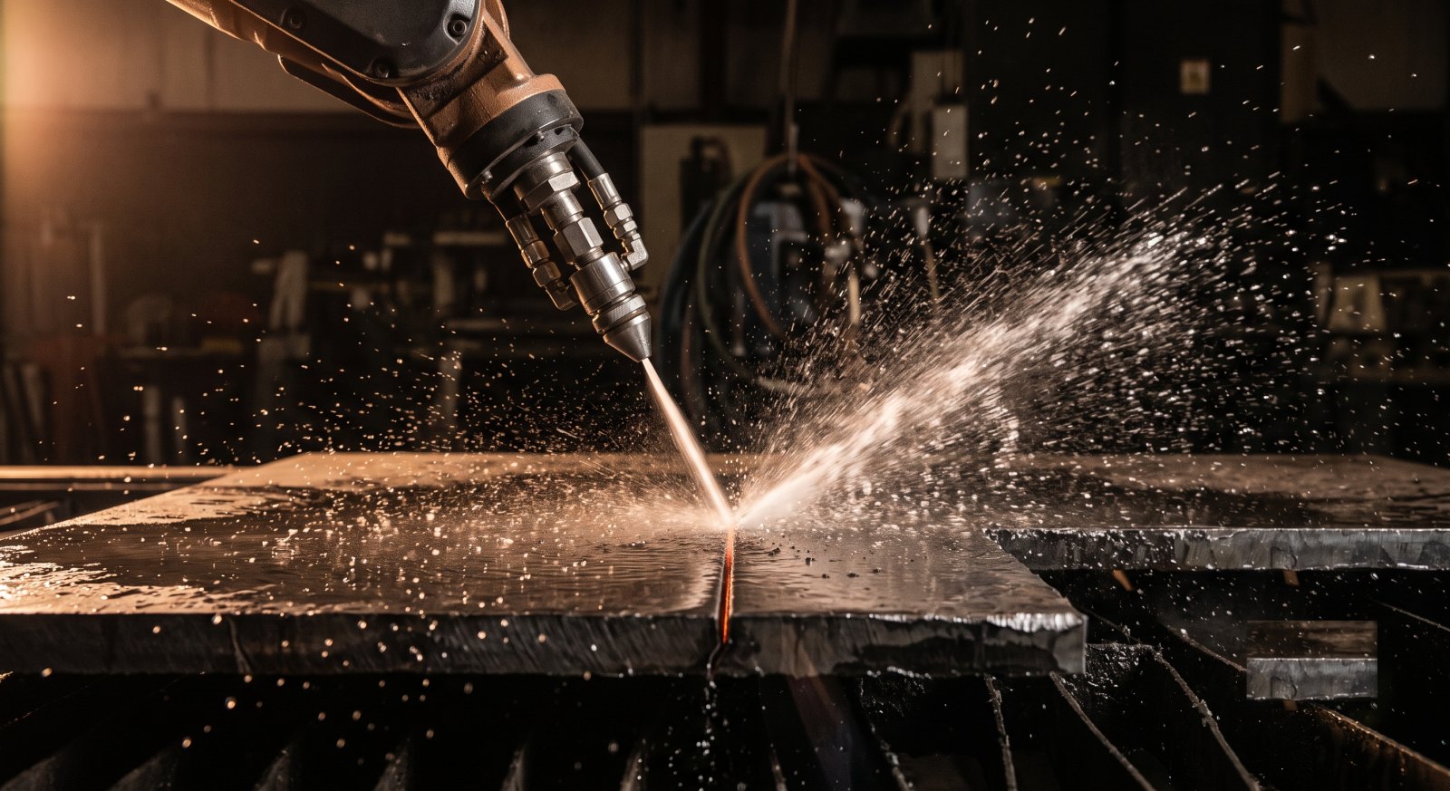 Flow Mach 150 waterjet cutting